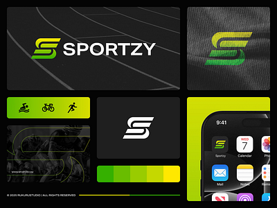 Sportzy Branding brand guideline brand identity branding business company grpahic design logo logo design logotype modern s sport visual identity