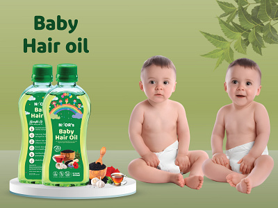 Baby hair oil bottle label design amazon image listing baby hair oil design baby oil hair oil bottle design hair oil label design label design oil design oil packaging label design oil packaging design prodact design