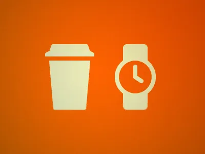 Cofffee Time clock coffee icon icons