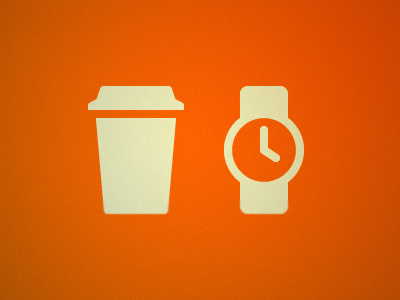 Cofffee Time clock coffee icon icons