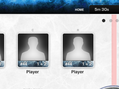 Ice hockey on iPad hockey field ice ipad player ui
