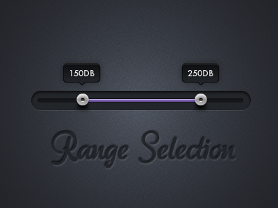 Range Selection app application clean design slider ui user interface