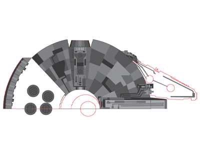 Mystery shot 12 parsecs a galaxy far far away christopher paul corellian illustration kessel run smuggler space chess vector