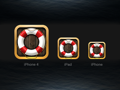 Man Over Board app application design icon icon design ipad iphone man over board