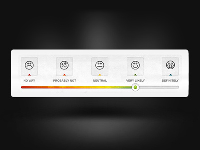 Rating Slider (full) bar choice emoticons gradient judge rate rating slider ui vote