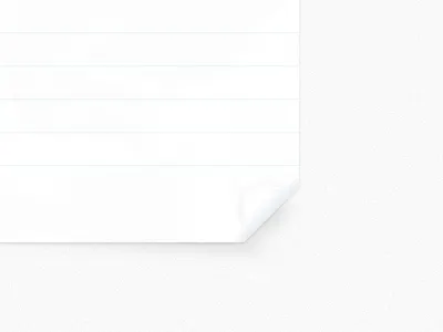 Page Curl basic clean curl minimal page paper shadow simple white
