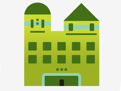 #iseefaces aaron miller buildings character digital faces hotel vector