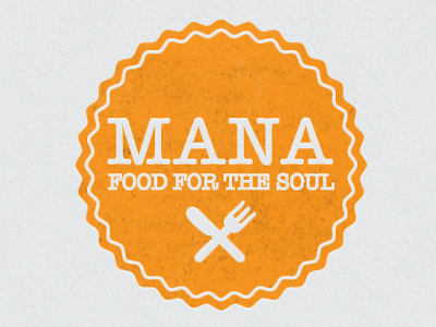 MANA Mark Exploration cafe feedback free throw identity logo orange restaurant texture