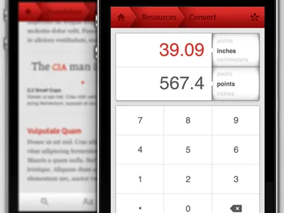 Type Manual app interface ios ipad iphone navigation typography manual ui user interface