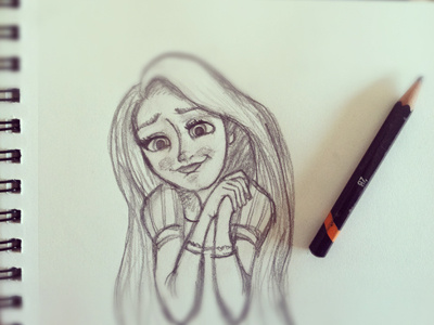 Rapunzel sketch disney pencil princess rapunzel sketch