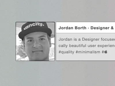 getloupe.com Bio's about avatar bio button contact getloupe.com organize photo photos web design webapp