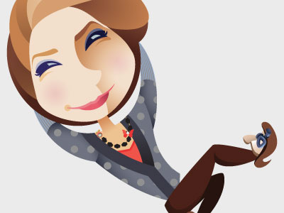 New self portrait caricature fashion illo illustration self portrait
