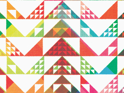YTG 2012 cmyk geometric poster screen print