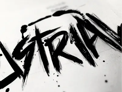 Logo Wip ayse brush designz grunge handmade logo paint wip