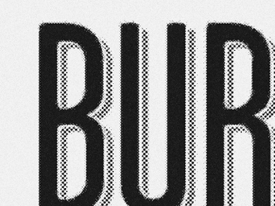 Bureau garage gothic halftone noise print retro type typography vintage