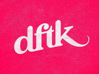 002 distressed logo neon pink texture white