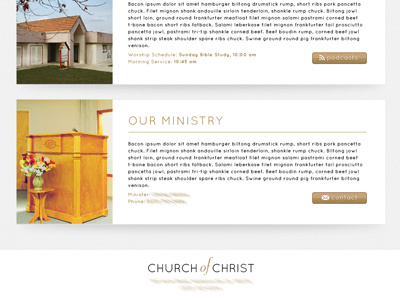 Home comp church minimalist website