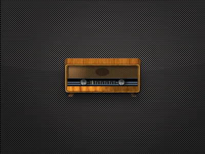 Old School Radio icon old radio wood