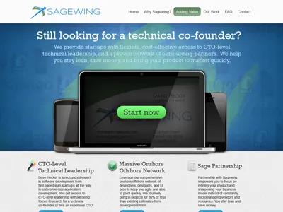 Sagewing blue design green grey texture ui web website