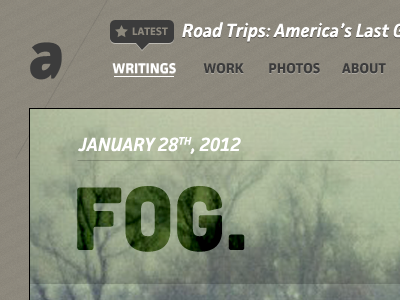 Home Nav hover navigation old tag