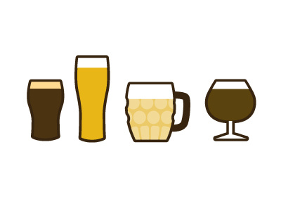 Dribbble Tb Glasses 2 beer brew glasses nectar pint