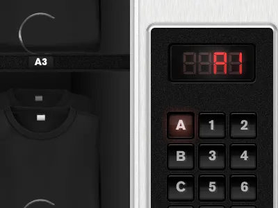 Vending machine interface buttons led machine vending