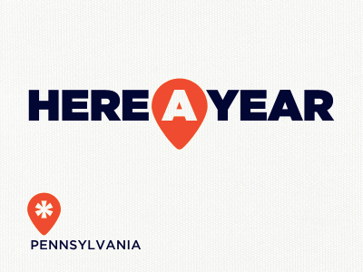 Here A Year logo travel volunteerism