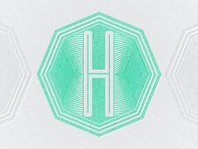 Personal Logo badge blanch design green identity illustration logo pattern shapes type