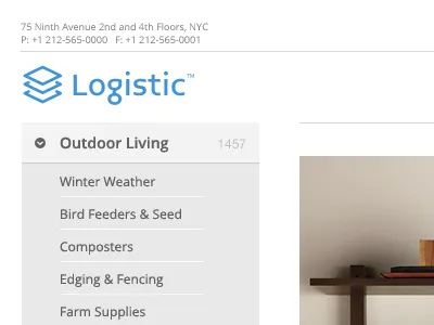 Logistic Sub Navigation app arrow category clean ecommerce grey gui header home logisic minimal minimalist navigation simple sub subheader teaser ui ux web white