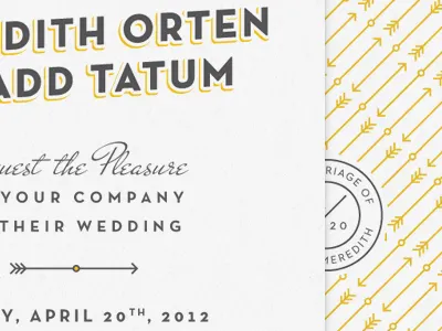 A Brother's Knot part 1 design invitation invite married meredith tadd wedding