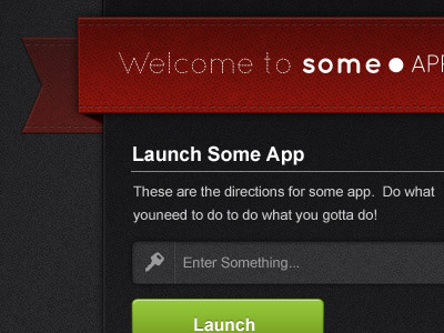 Some App black form gray white green red settings ui ux