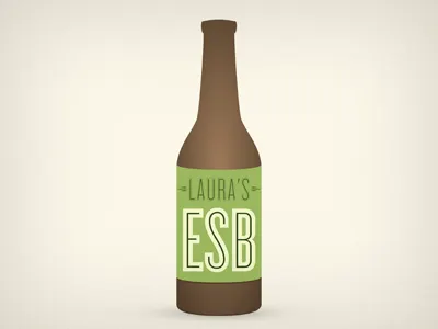ESB Birthday Card (Front) beer bottle esb green
