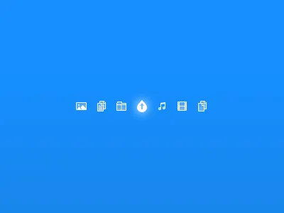 Drip Icons 16 blue document drip film glow icons image music px small tiny white zip