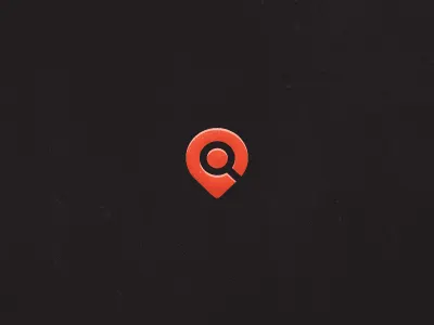 Location + Search local location logo mark