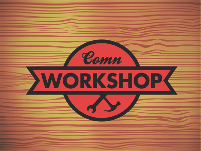 Workshop illustrator logo vector wood