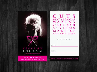 business cards business cards fashion hair