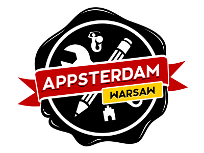 Appsterdam Warsaw appsterdam logo sticker warsaw