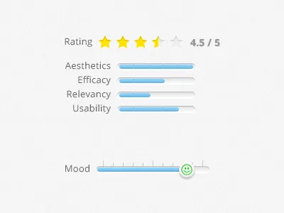 Ratings And Mood design interface ixd mood neumorphism ratings score sentiment slider sliders social star ratings ui ux