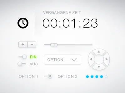 Game interface elements button dropdown game gui helvetica interface minimal simple slider switch ui