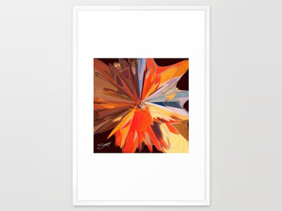 One of a Kind code coded dg8tal digital generated generative generative art orange print red scott oppenheim yellow