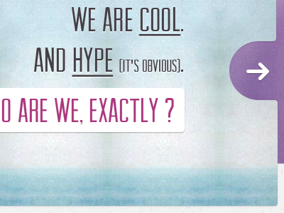 Web agency arrow arvil carrousel sea texture violet
