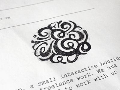 Ampersand Phonecall Doodle ampersand doodle ornate sketch