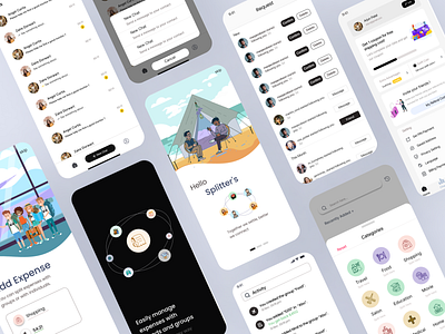 Split-Blink Mobile App branding creative design figma graphic design illustration logo mobileapp ui uiux ux vector