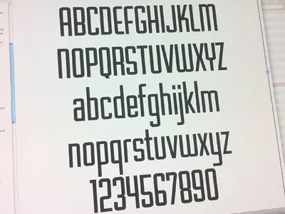 Hydraulic - Gauge 3 hydraulic type tool typeface