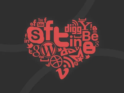 Social heart heart illustration social