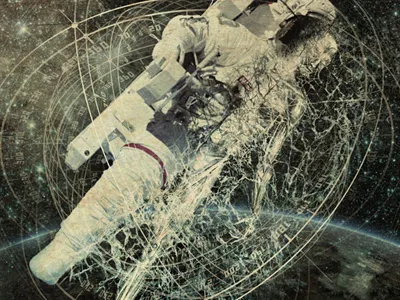 Mephystry astronaut earth planet space space suit