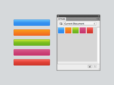 Buttons with styles for Adobe Fireworks adobe fireworks buttons fireworks styles