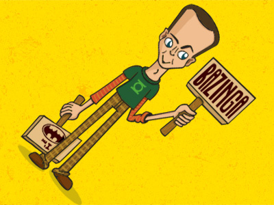 BAZINGA bazinga big bang theory character illustration sheldon tv