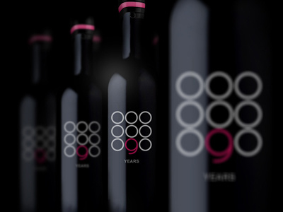 9 Years packaging wine