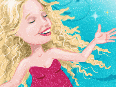 Goddess Leonie character drawing